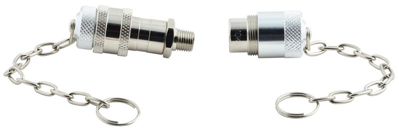 BVA högflödeskoppling hane+hona SET1/4" med dammskydd