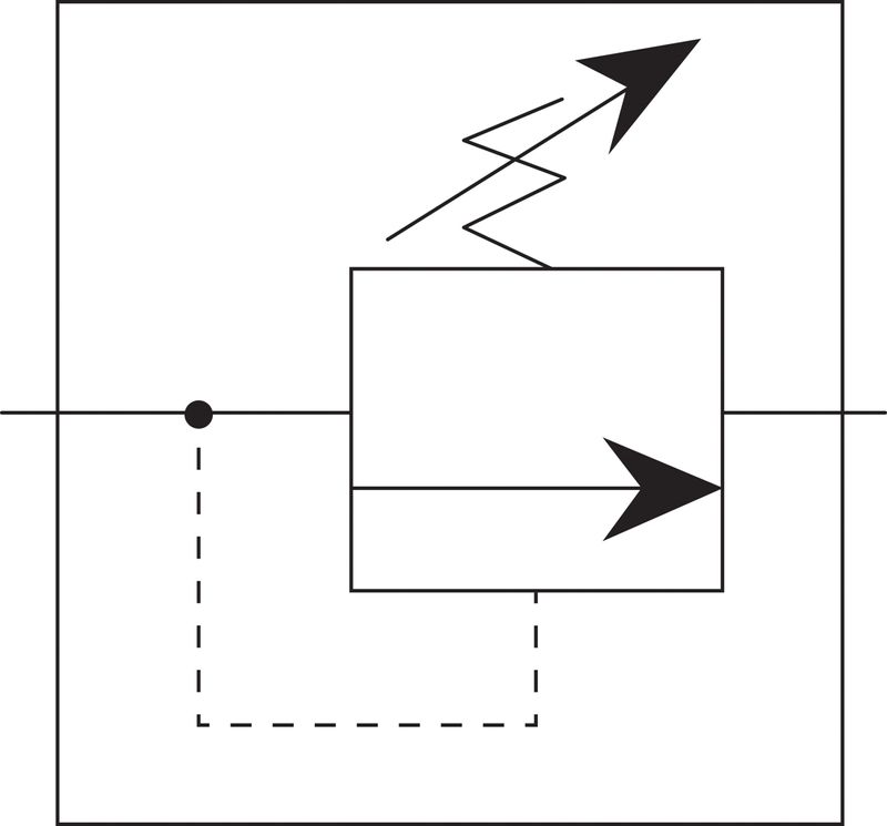 BVA tryckregleringsventil 1 m retur 3/8"-18NPTF 700 bar