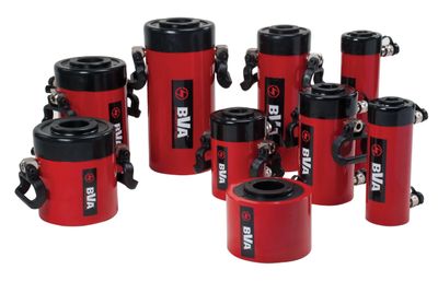 BVA hålcylinder dubbelverkande 145/75 ton slag 203 mm