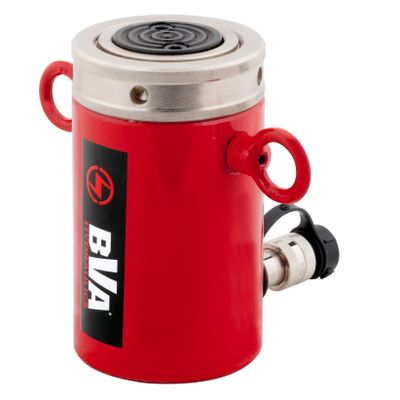 BVA cylinder med låsmutter 50 ton slag 100 mm