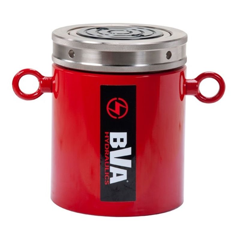 BVA cylinder med låsmutter 150 ton slag 100 mm