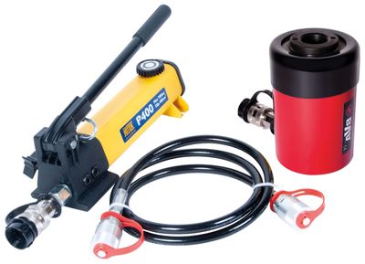 BVA hålcylinderkit 20 ton slaglängd 64 mm handpump