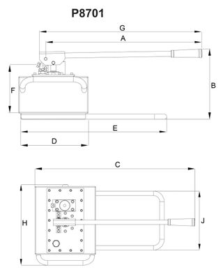 BVA hydraulpump manuell 7800 cm³ 2-STEGS, enkelverkande