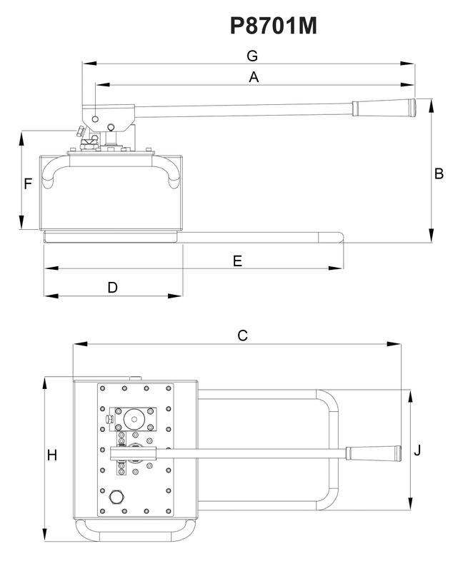 BVA hydraulpump manuell 7800 cm³ 2-STEGS, dubbelverkande