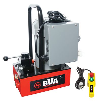 BVA hydraulpump elektrisk 0,5 hk 3,8 L, 3-VÄGS, 3-POS. fjärrkon
