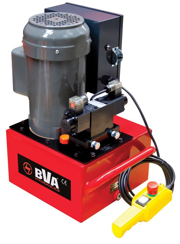 BVA hydraulpump elektrisk 1 hk 7,6 L, 3-VÄGS, 3-POS. elektris