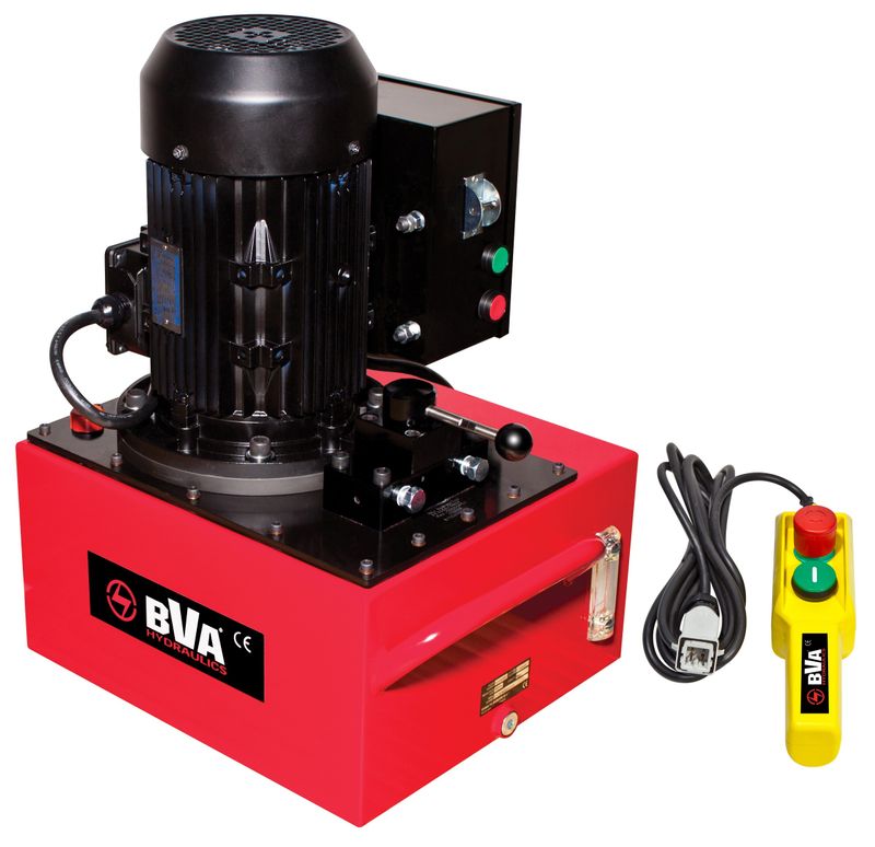 BVA hydraulpump elektrisk 3-FAS 22,7 L, 3-VÄGS, 3-POS. 3HK, FJ