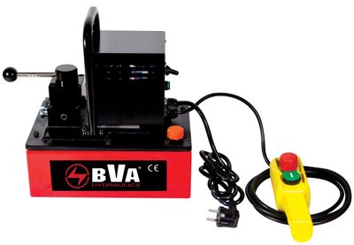 BVA hydraulpump elektrisk 1 hk 3,8 L, 4-VÄGS, 3-POS. bärbar