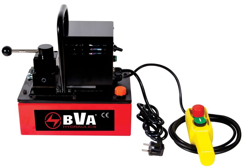 BVA hydraulpump elektrisk 1 hk 3,8 L, 3-VÄGS, 3-POS. bärbar