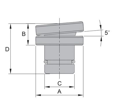 BVA sadel med tilt 250 ton BVA