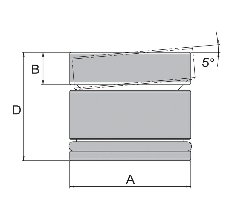 BVA sadel med tilt 200 ton BVA