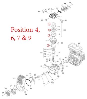 FIAC packningssats cylinder 55-S15