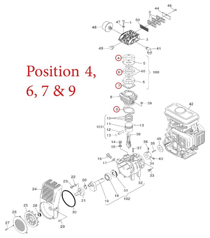 FIAC packningssats cylinder 55-S15