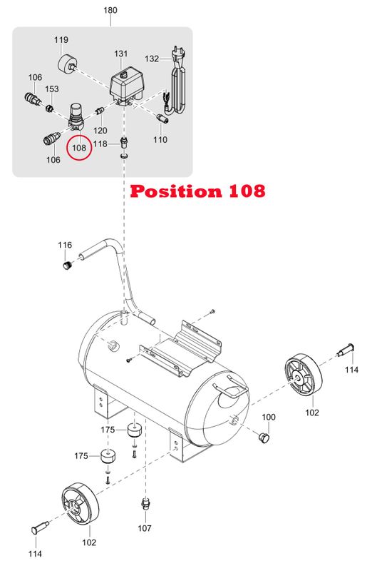 FIAC reduceringsventil 3051057 1/4" -1/4"