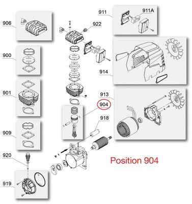 FIAC kolv cylindersats Attack 241, GM245