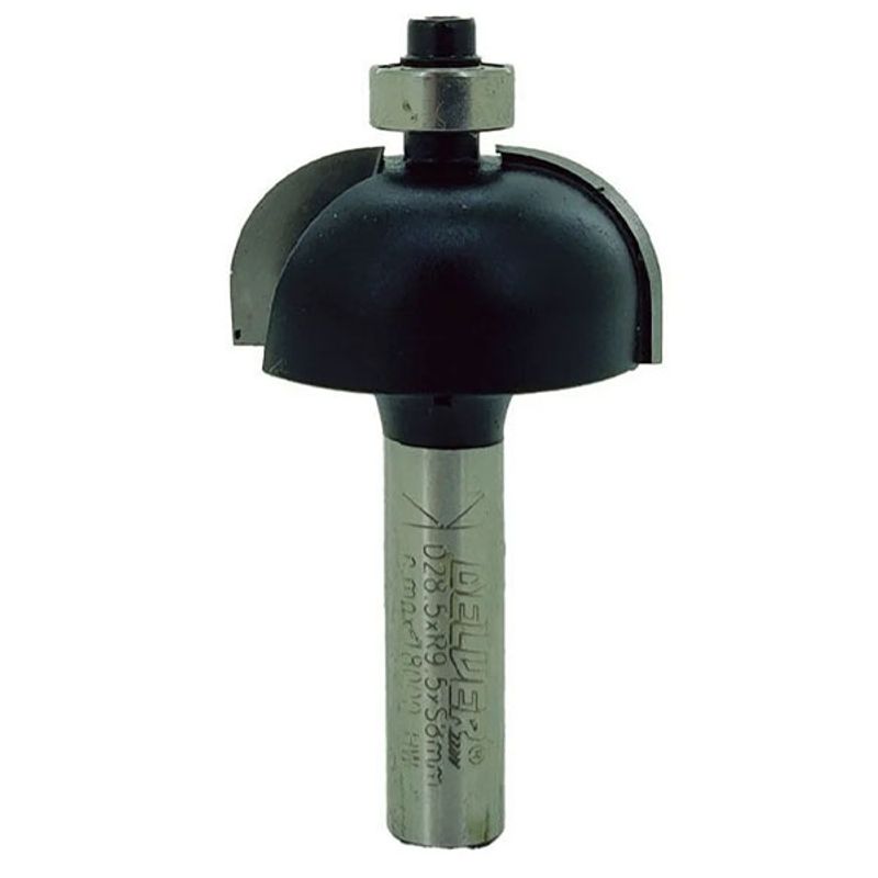 Delver Hålkälsfräs 28×R9,5×14 L=56 S=8 med styrlager