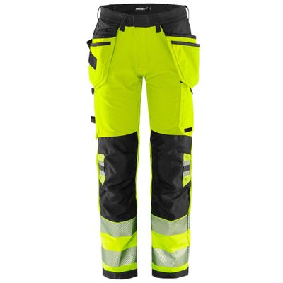 Fristads Varsel Green Hantverkarbyxa Stretch 2644 GSTP Klass 2 Varselgul/Svart