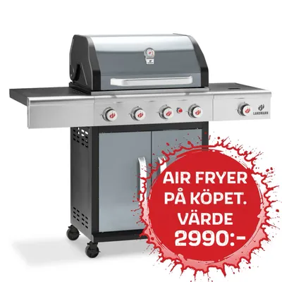 Landmann Triton 4.1 maxX gasolgrill Graphite Grey 4-brännare