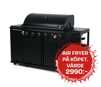 Landmann Gasolgrill Outdoor Kitchen 6.1 maxX 800 °C Svart