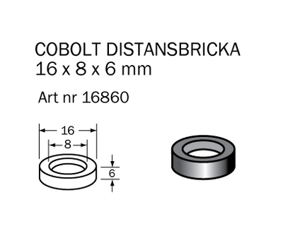 Cobolt Distansring 6 mm D16