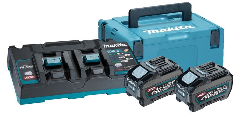 Makita 191U13-9 Powerpack XGT 40V 2x5,0Ah DC40RB MAKPAC