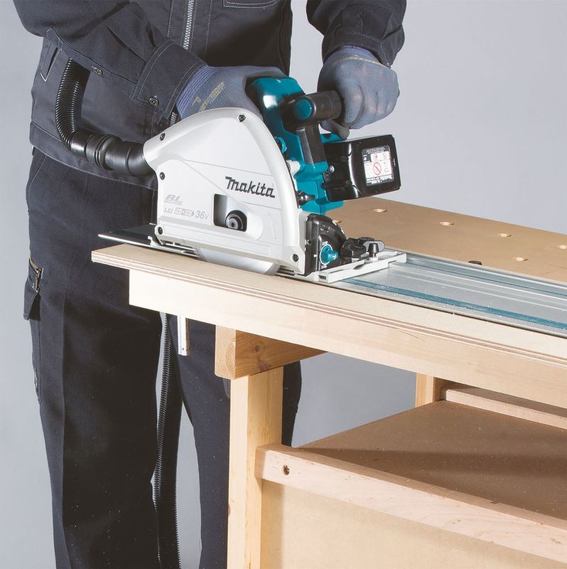 Makita DSP601ZJU Sänksåg 165mm 2x18V (Utan batterier)