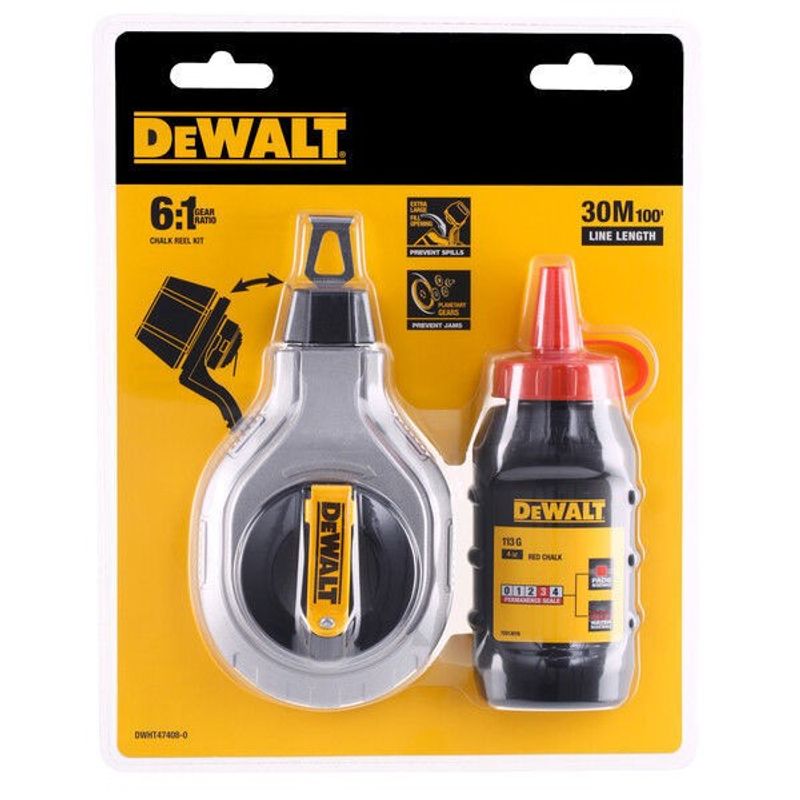 DeWalt DWHT47408-0 Snörlåset 6:1 Med Röd Krita