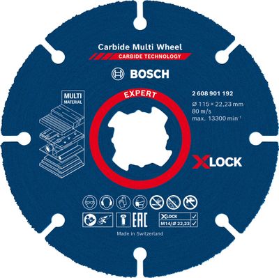 Bosch Expert Carbidemulti Wheel X-LOCK kapskiva 115mm 22,23mm för hårda träslag