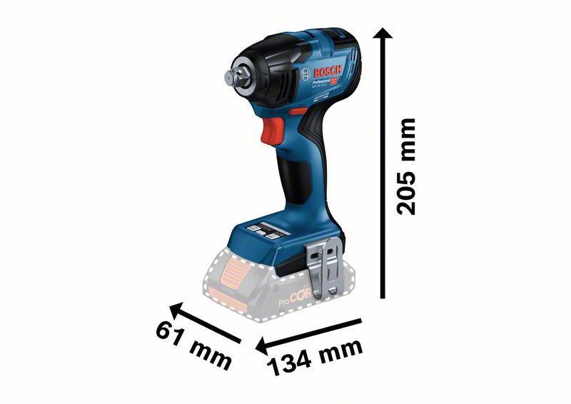 Bosch GDS 18V-210 C Mutterdragare 18V 1/2" GCY L-BOXX (utan batterier)
