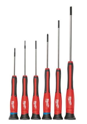 Milwaukee Precisionsskruvmejselset 6-pack
