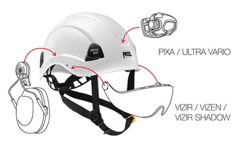 Petzl Vertex Vent Skyddshjälm Hi-Viz Gul