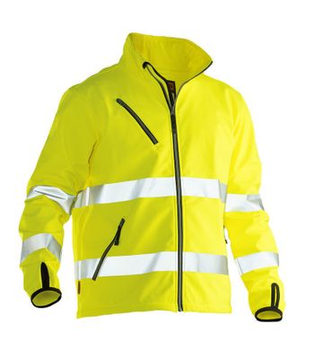 Jobman 1202 Softshell Jacka Varsel Gul KL 3