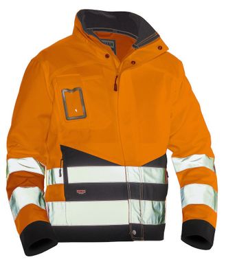 Jobman 1231 Hantverksjacka Varsel Orange/Svart Klass 3