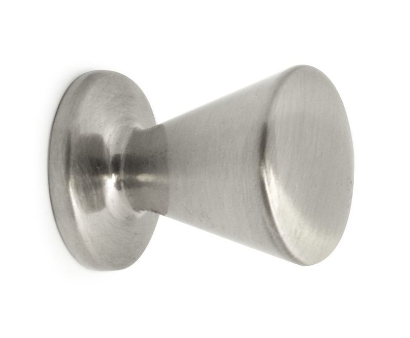 Habo Knopp Billy 18mm Borstad nickel SB