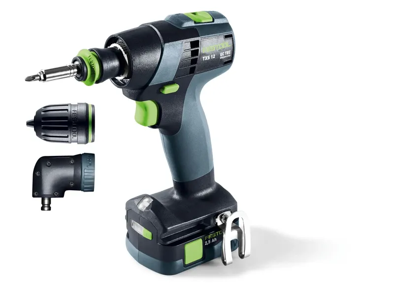 Festool Skruvdragare TXS 12 2,5-Set med 2 batterier och laddare