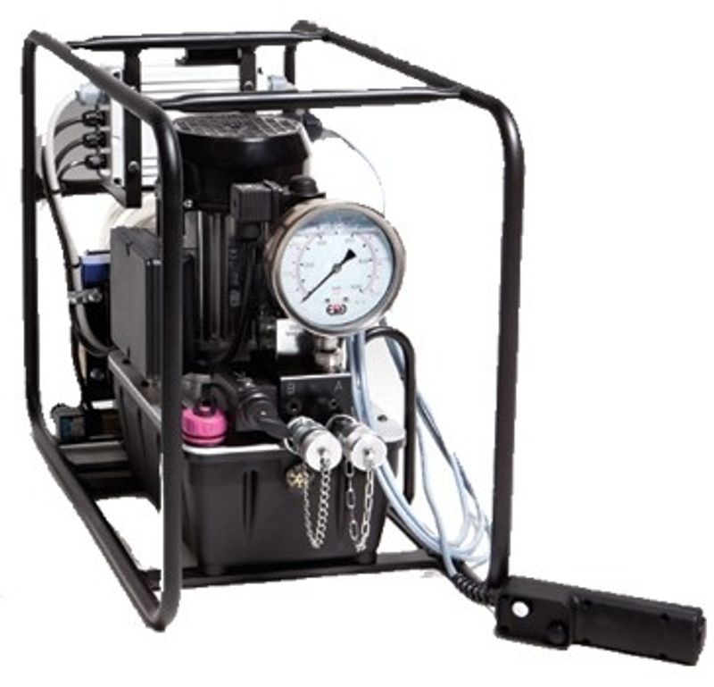 Euro Press Pack elektrisk hydraulpump 2,4 L för hydraulisk momentdragare
