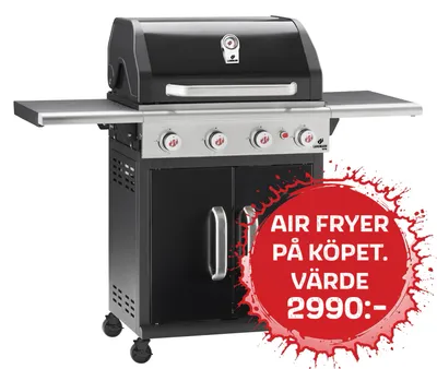 Landmann Triton 4.0 FleX Black Gasolgrill 4-brännare