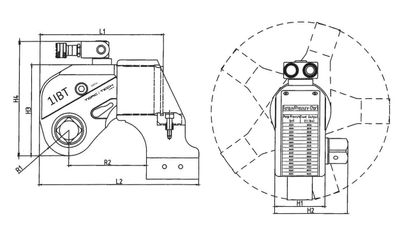 Wren hydraulisk momentdragare 1" 430-4500 NM