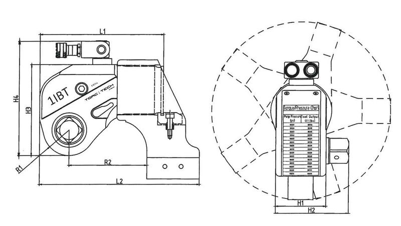 Wren hydraulisk momentdragare 1" 430-4500 NM