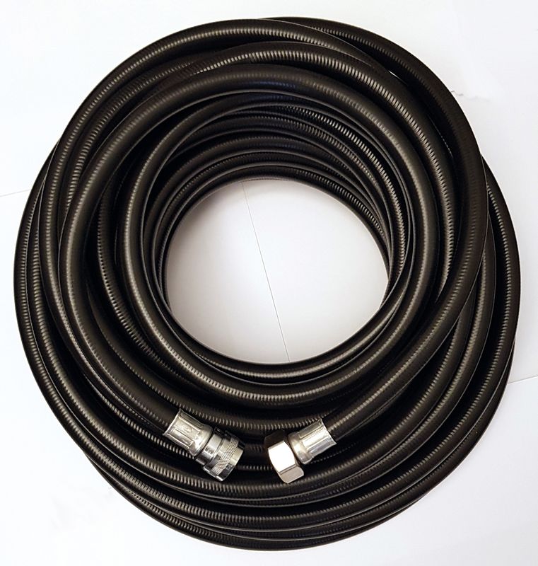 Reciprotor utloppsslang 25 m svart passar 2502550