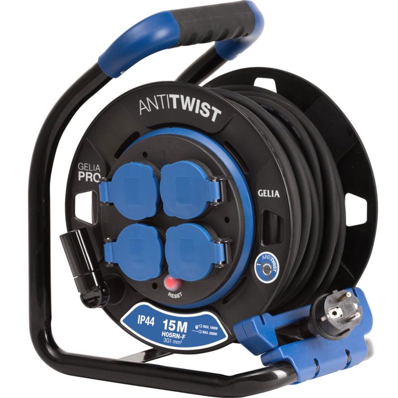 Gelia Kabelvinda Fast Nav 25m 3G1.5 JORDAD H07RN-F IP44 ANTI-TWIST