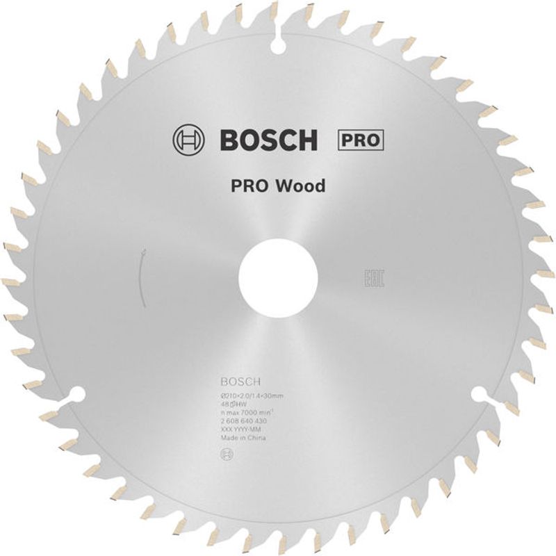 Bosch Sågklinga 210mm 48T Optiline (Fin Trä)