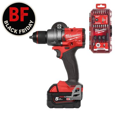 Milwaukee M18 FDD3-502X Borrskruvdragare inkl bitssats