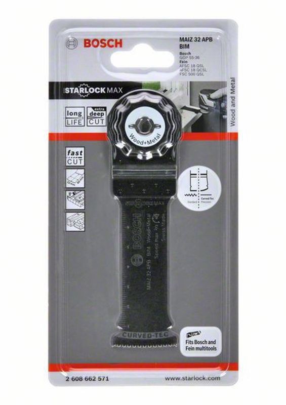 Bosch MAIZ 32 APB Sågblad 32x80mm STARLOCK-MAX BIM (1-P)