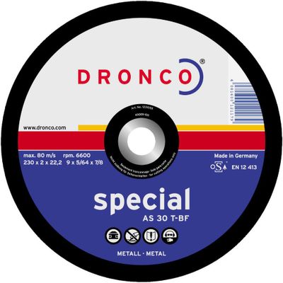 Dronco Kapskiva 230X2X22,5 MET AS30T
