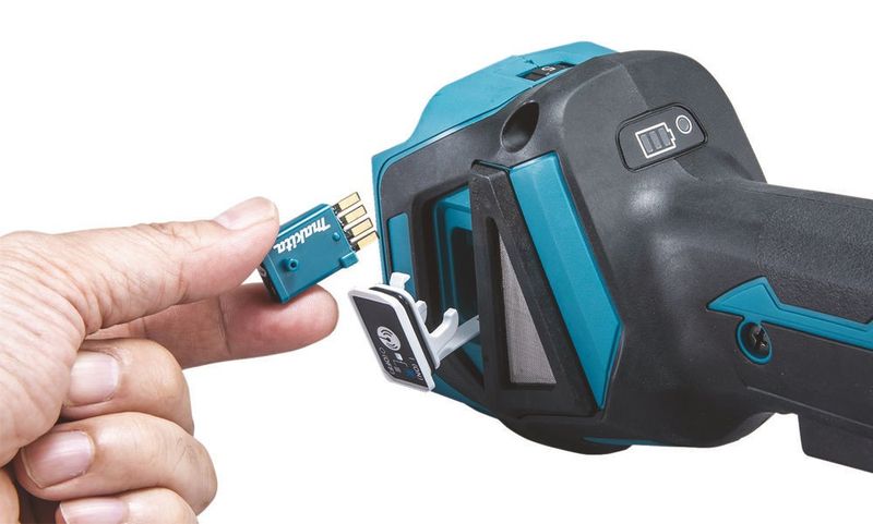 Makita DGA518ZU Vinkelslip 18V 125mm BL Paddle AWS (Utan batterier)