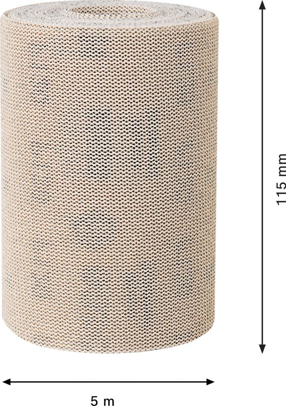 Bosch Expert M480 slipnätrullar 115mm 5m för trä, färg och gips
