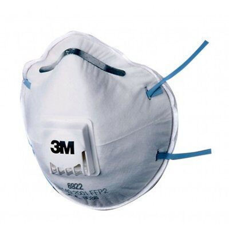 3M HALVMASK FILTRERANDE 6922 3M VENTIL (10-Pack)