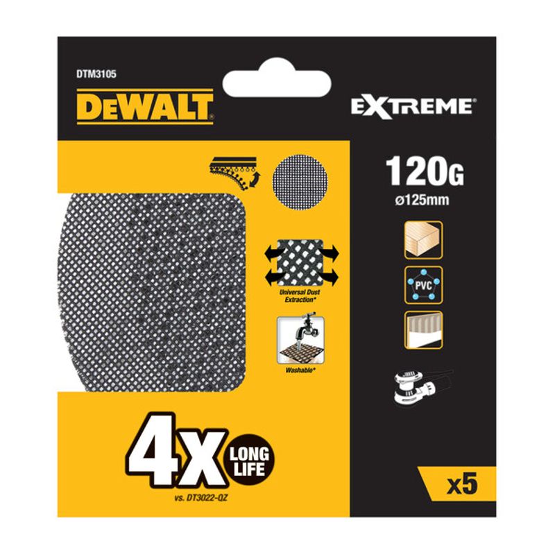 DeWalt Slipnät 125mm 5-P