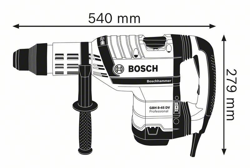 Bosch GBH 8-45 DV Borrhammare SDS-MAX (12,5J)